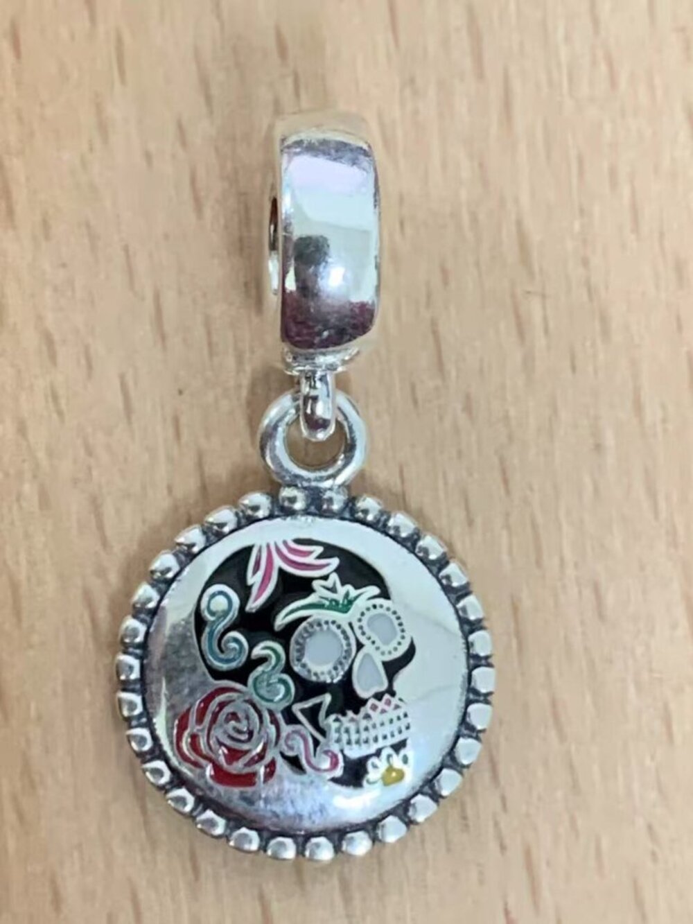 Pandora Mexico Skull Lover Charm, S925 Silver Jewelry Bracelets